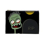 Halloween zombie on the cemetery Cosmetic Bag (Large) 