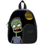 Halloween zombie on the cemetery School Bags (Small) 