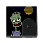 Halloween zombie on the cemetery Memory Card Reader (Square)