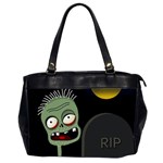 Halloween zombie on the cemetery Office Handbags (2 Sides) 