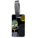 Halloween zombie on the cemetery Luggage Tags (One Side) 