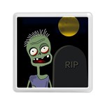 Halloween zombie on the cemetery Memory Card Reader (Square) 