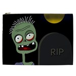 Halloween zombie on the cemetery Cosmetic Bag (XXL) 