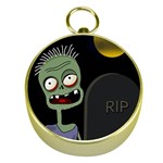Halloween zombie on the cemetery Gold Compasses
