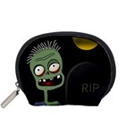 Halloween zombie on the cemetery Accessory Pouches (Small) 
