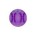 India Ornaments Mandala Pillar Blue Violet Golf Ball Marker (10 pack)
