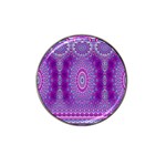 India Ornaments Mandala Pillar Blue Violet Hat Clip Ball Marker