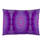 India Ornaments Mandala Pillar Blue Violet Pillow Case