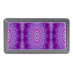 India Ornaments Mandala Pillar Blue Violet Memory Card Reader (Mini)