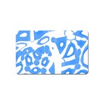 Blue summer design Magnet (Name Card)