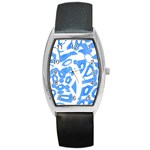 Blue summer design Barrel Style Metal Watch