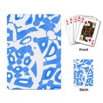Blue summer design Playing Card