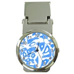 Blue summer design Money Clip Watches