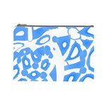 Blue summer design Cosmetic Bag (Large) 
