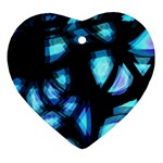 Blue light Ornament (Heart) 