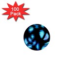 Blue light 1  Mini Buttons (100 pack) 