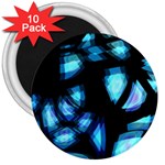 Blue light 3  Magnets (10 pack) 