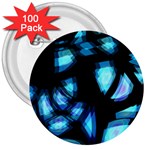 Blue light 3  Buttons (100 pack) 