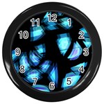 Blue light Wall Clocks (Black)