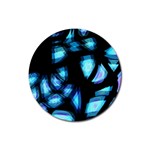 Blue light Rubber Coaster (Round) 