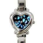 Blue light Heart Italian Charm Watch