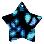 Blue light Star Ornament (Two Sides) 