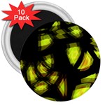 Yellow light 3  Magnets (10 pack) 
