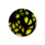 Yellow light Rubber Coaster (Round) 