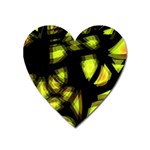 Yellow light Heart Magnet
