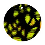 Yellow light Round Ornament (Two Sides) 