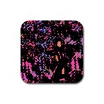 Put some colors... Rubber Square Coaster (4 pack) 