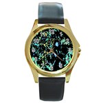Colorful magic Round Gold Metal Watch