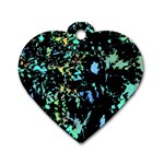 Colorful magic Dog Tag Heart (One Side)