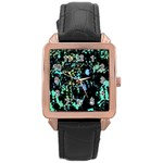 Colorful magic Rose Gold Leather Watch 