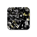 Little bit of yellow Rubber Coaster (Square) 