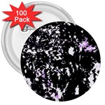 Little bit of purple 3  Buttons (100 pack) 