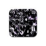 Little bit of purple Rubber Square Coaster (4 pack) 