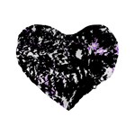 Little bit of purple Standard 16  Premium Heart Shape Cushions