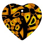 Yellow design Ornament (Heart) 