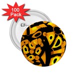 Yellow design 2.25  Buttons (100 pack) 