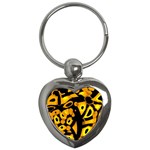 Yellow design Key Chains (Heart) 