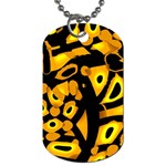 Yellow design Dog Tag (Two Sides)