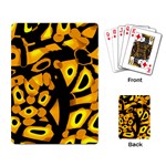 Yellow design Playing Card
