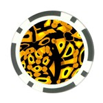 Yellow design Poker Chip Card Guards