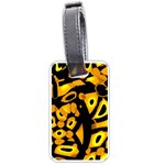 Yellow design Luggage Tags (One Side) 