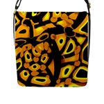 Yellow design Flap Messenger Bag (L) 