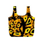 Yellow design Full Print Recycle Bags (S) 