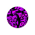 Purple design Magnet 3  (Round)