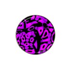 Purple design Hat Clip Ball Marker (4 pack)