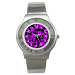 Purple design Stainless Steel Watch